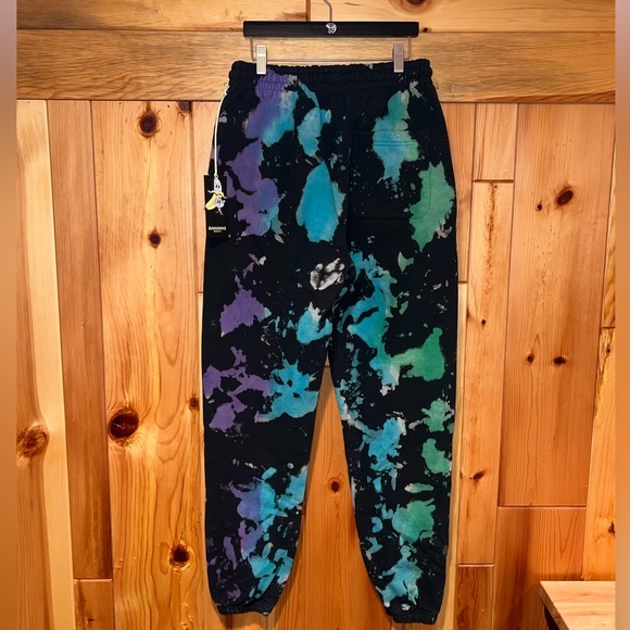 NEW Bananas Monkey ‘Going Bananas’ Tie Dye Heavyweight Sweatpants Joggers NWT - Picture 3 of 11